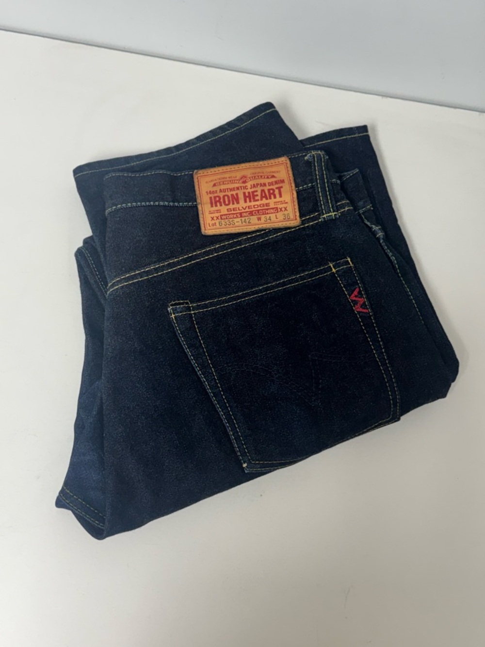 IRON HEART 14oz Japan Denim Selvedge Jeans W34